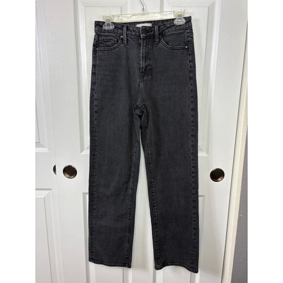 Articles of Society Women's High-Waisted Straight Leg Denim Jeans Black Size 26 - Picture 1 of 11